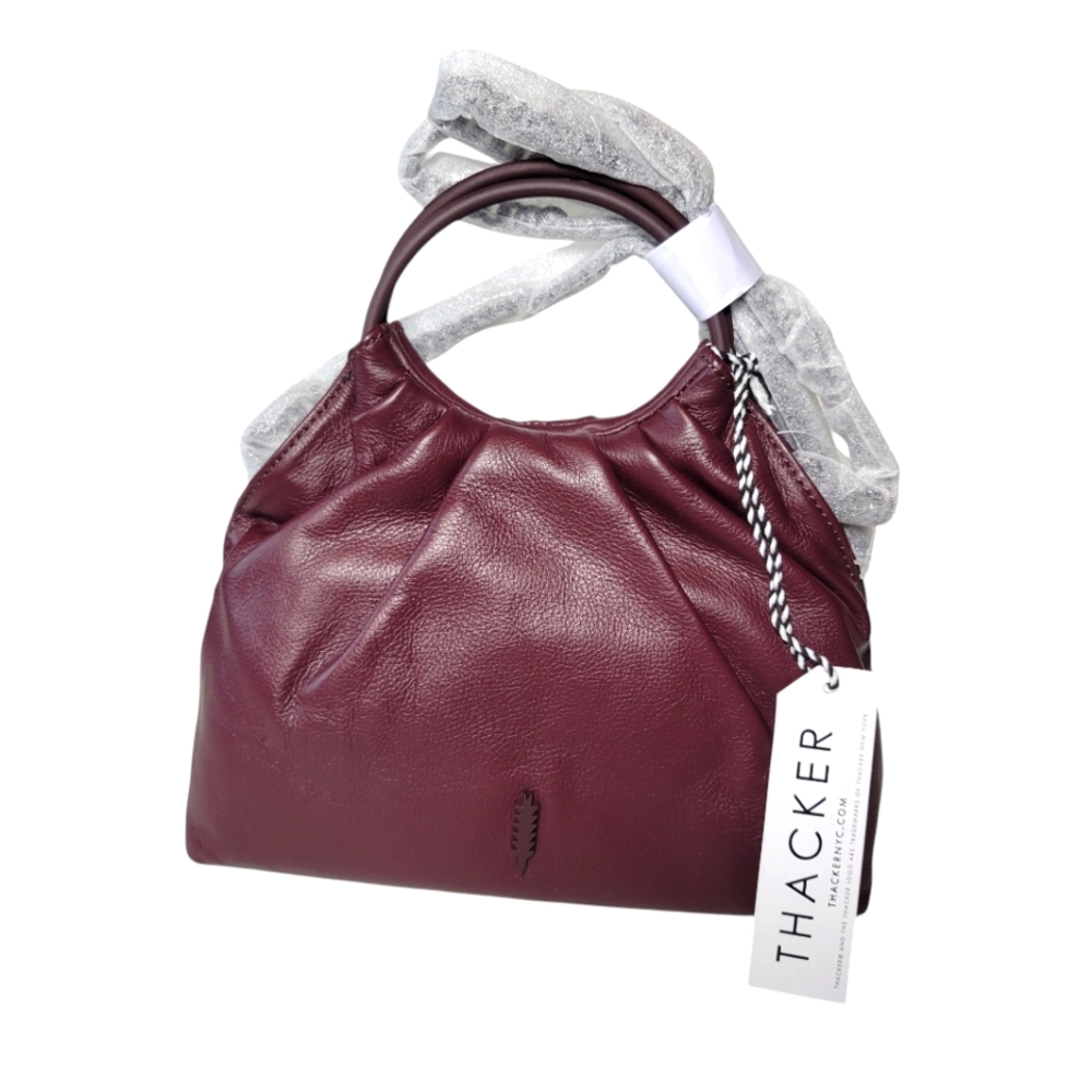 Thacker Kara crossbody dark cherry red NWT